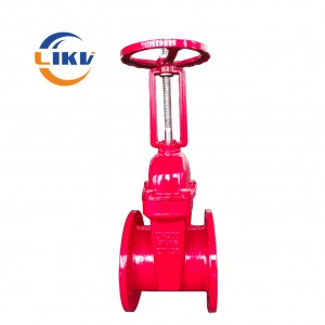 Hot sale Factory High Quality Ductile Iron Ruber-Seat Non Rising Stem Flange Soft Sealing Tap Gate Valve