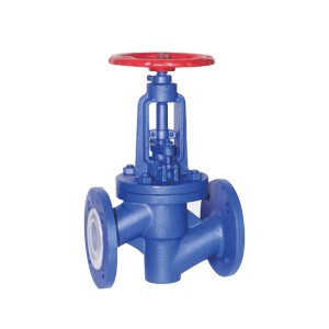 Factory Supply DIN3202-F32 Cast Iron Angle Globe Valve Flanged End