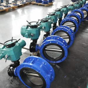 Soft Sealing Flange Butterfly Valve Electric Motorized Actuated
