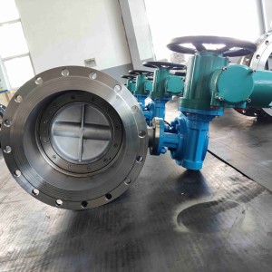 Electric CF8 Double Eccentric Flange Butterfly Valve with Joint