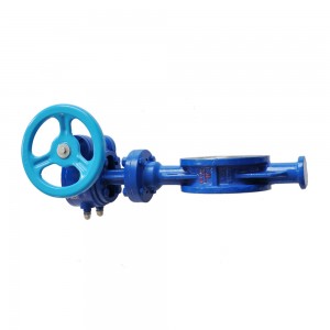 Trending Products China En593 Flange Ductile Iron Butterfly Valve with Worm Gearbox