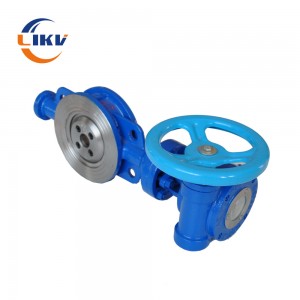Original Factory China 4 Inch Cast Dutile Iron Wafer Lug Type Blue Water Butterfly Valve