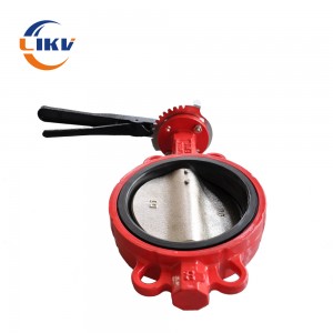 Pin-to-pin butterfly valve