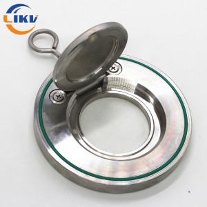 Sanitary Stainless Steel Single Thin Plate Clamped Check Valve