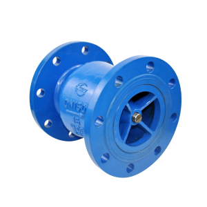 Cheapest Factory Pn16 4 Inch 10 Inch Din Cast Iron Silent Axial Flow Vertical Normally Open Check Valve
