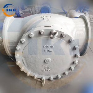 Chinese LIKE H44H-16C cast steel carbon steel flange swing check valve one-way check valve DN50 80 100 200