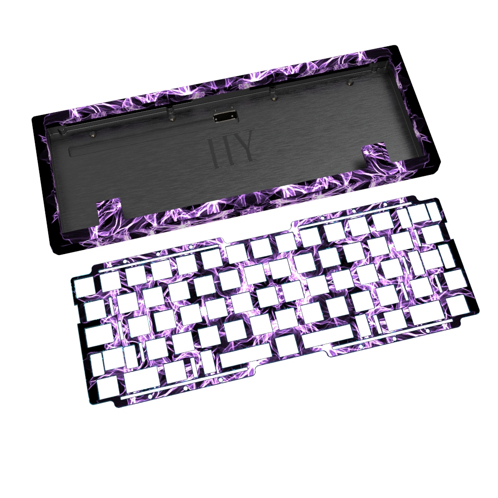 Øvre og nederste skallsett i aluminium og rustfritt stål nøkkelhette for mekaniske tastaturer HYJD07198