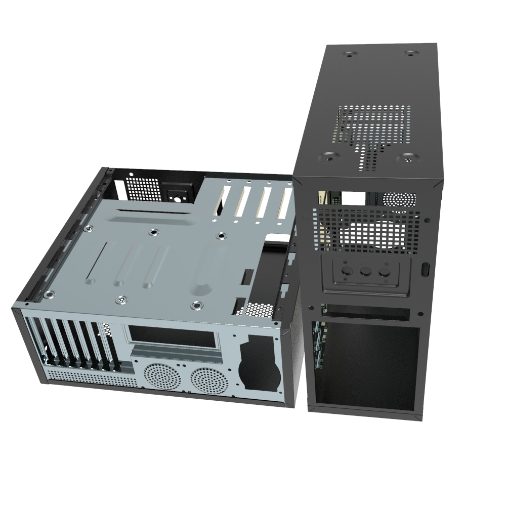 OEM Aluminium Vertikal Gaming Komputer Case HYJD070205