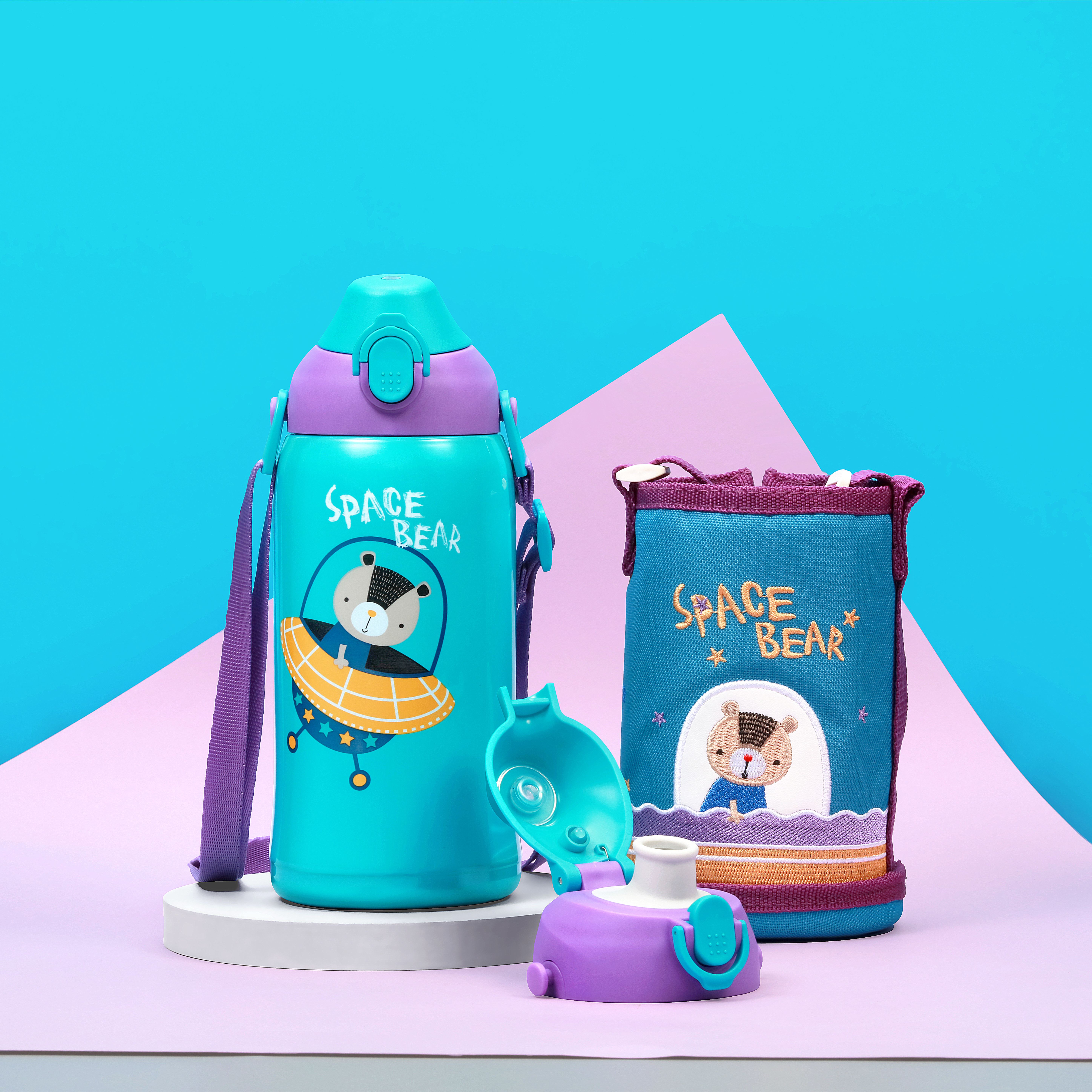 USSPACE 580ml Thermos Kids Ch ...