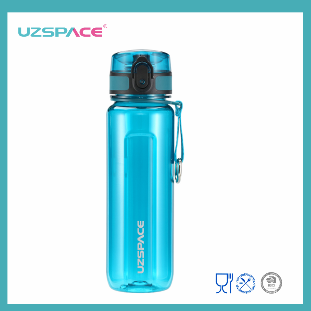 500ml UZSPACE Tritan BPA ฟรี LFGB ขวดน้ำพลาสติกแบบกำหนดเอง BPA Fre ขวดน้ำ