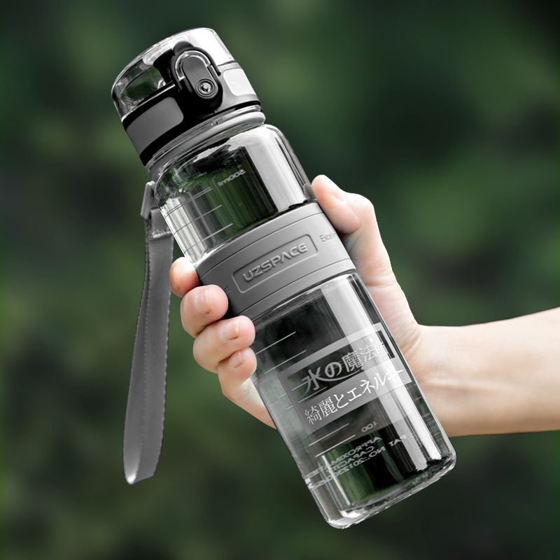 500 ml UZSPACE Hot Sale Kunststoff-Tritan-Toxin-freie, auslaufsichere Kunststoff-Wasserflasche