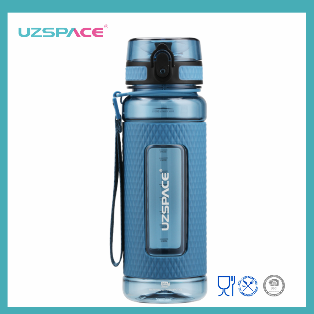 UZSPACE ขวดน้ำพลาสติกปลอดสาร BPA ขนาด 700 มล. พร้อมที่กรอง