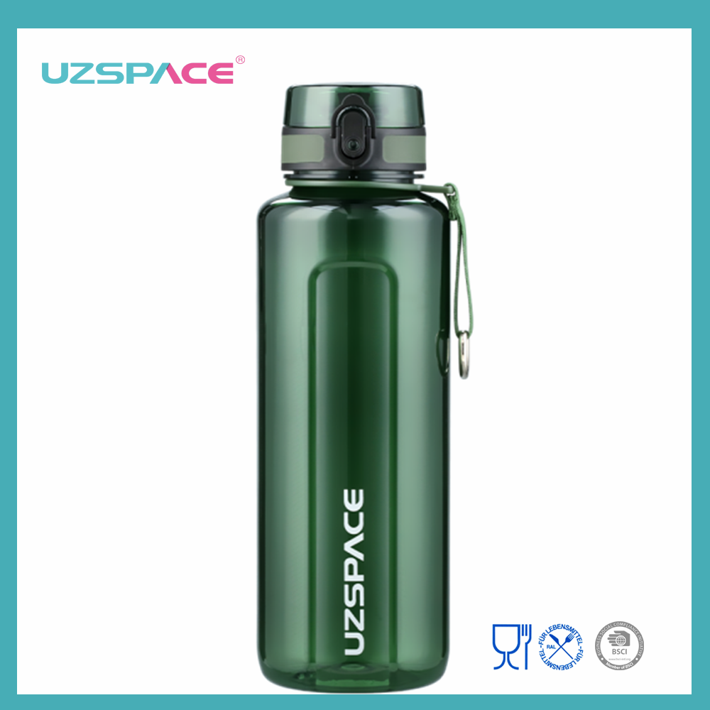 1500ml UZSPACE Tritan Botol Air Sukan Plastik LFGB BPA Percuma