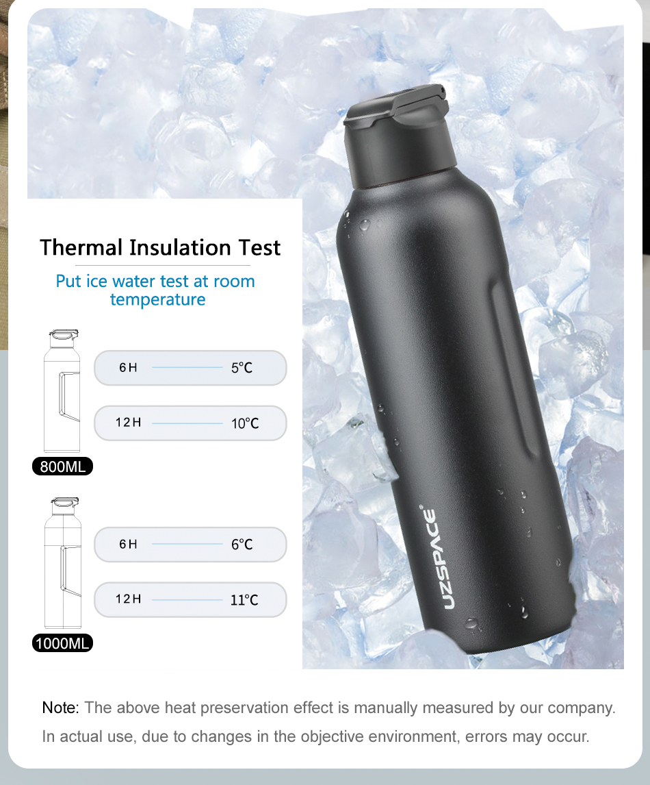 UZSPACE Insulated Water Bottle 4