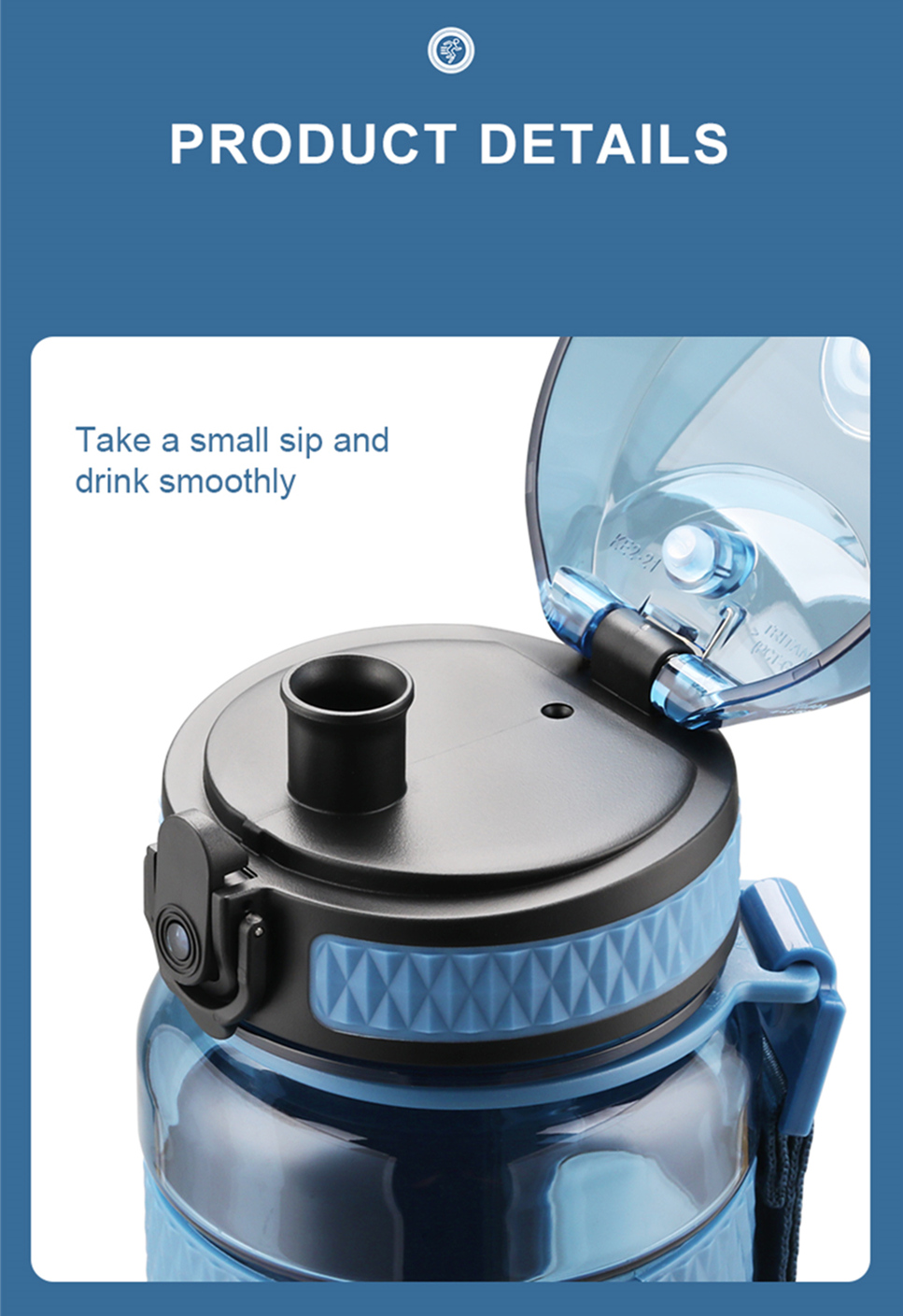 UZSPACE プレミアム落下防止、漏れ防止、BPA フリー ウォーター ボトル (10)