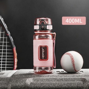 400ml UZSPACE Tritan BPA Free Sport Plastic Water Bottle Fruit Infuser