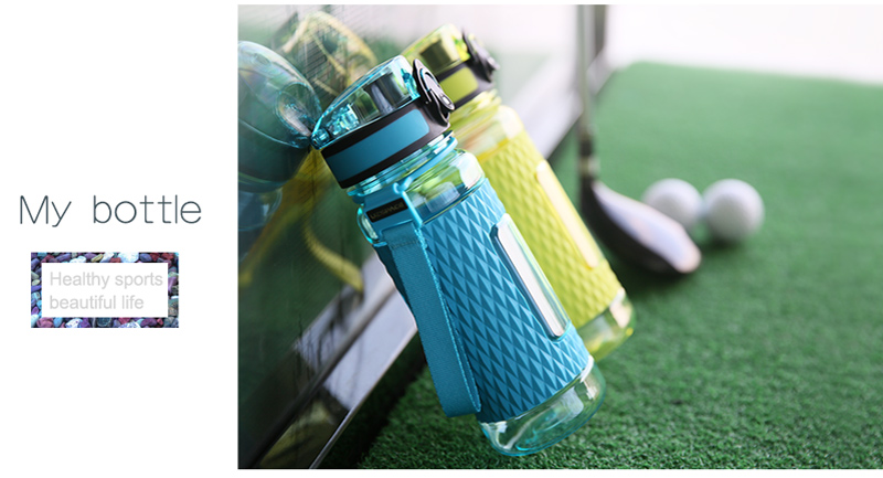400ml UZSPACE Tritan BPA Free Sport Plastic Water Bottle Fruit Infuser(8)