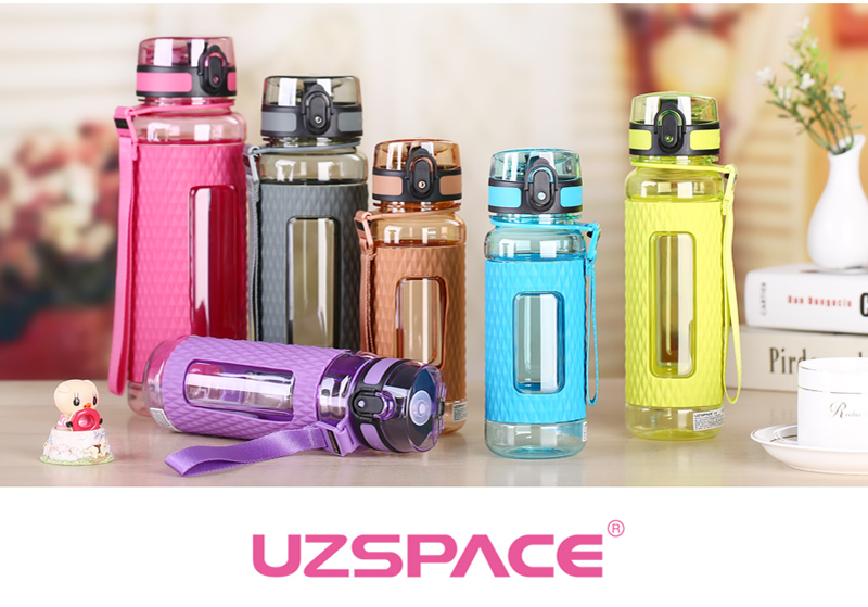 400ml UZSPACE Tritan BPA Spòrs an-asgaidh botal uisge botal uisge infuser measan (10)