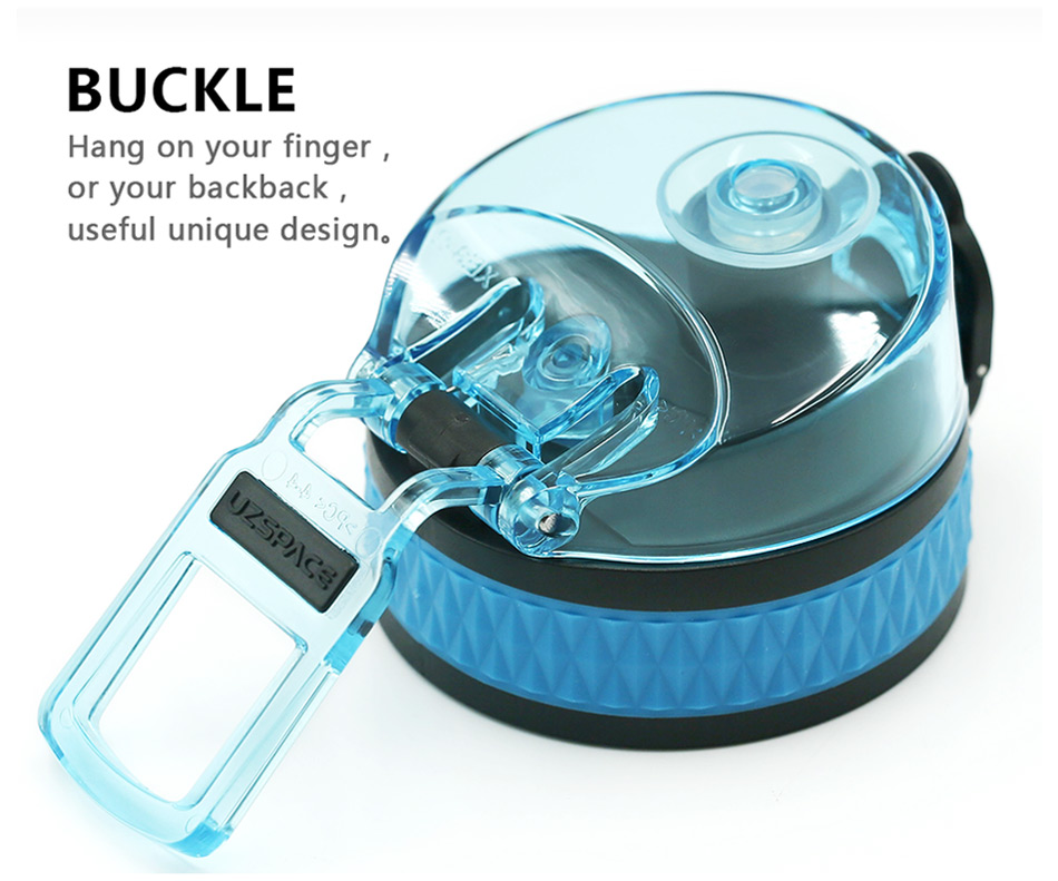 زجاجة مياه رياضية بلاستيكية لتحلل الفواكه من UZSPACE Tritan خالية من مادة BPA سعة 400 مل (5)