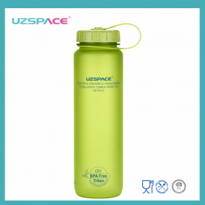 32OZ UZSPACE Tritan BPA უფასო სავარჯიშო სპორტული ვარჯიში პლასტიკური წყლის ბოთლი ნაყარი