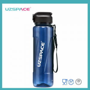 1000 мл UZSPACE Tritan BPA Free Ағызбайтын пластикалық су бөтелкесі