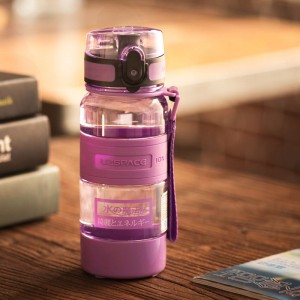 Botella de auga de plástico Tritan BPA de alta calidade UZSPACE de 330 ml
