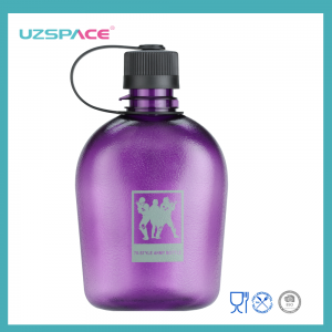 750ml UZSPACE Tritan Plastic BPA Free Army Canteen Water Bottle
