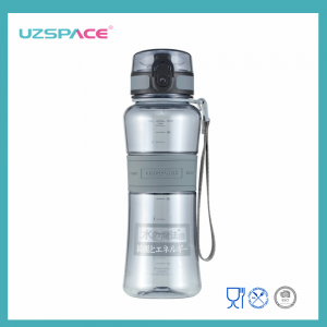 550ml UZSPACE Laris Drinkware Tritan Co-poliéster Leakproof Olahraga Botol Cai Plastik