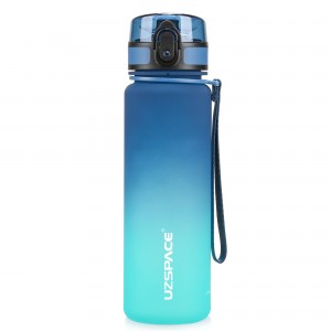 UZSPACE 500ML Iskedyul sa Motivational Gradient Water Bottle With Time Marker