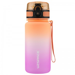 UZSPACE 350ml Motivational Timer BPA Free Leakproof Suavai Fagu ma Faailoga Taimi