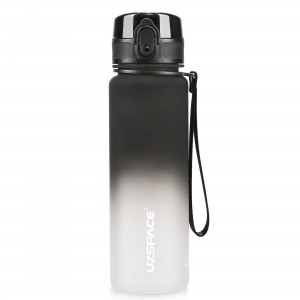 UZSPACE 500ML ຕາຕະລາງ Motivational Gradient Water Bottle With Time Marker