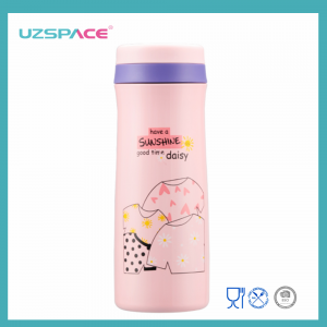 UZSPACE 380ML Thermos Stainless Steel Vacuum Flask Portable Water Bottle na May Storage Box