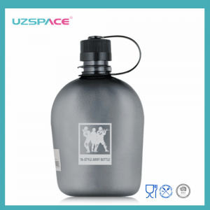 1 lit UZSPACE BPA gratis Leakproof Tritan Army Kantin boutèy dlo