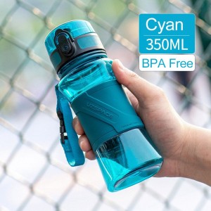Gamintojas Kinijai pritaikytas plastikinis sportinis vandens butelis su neslystančiu TPR