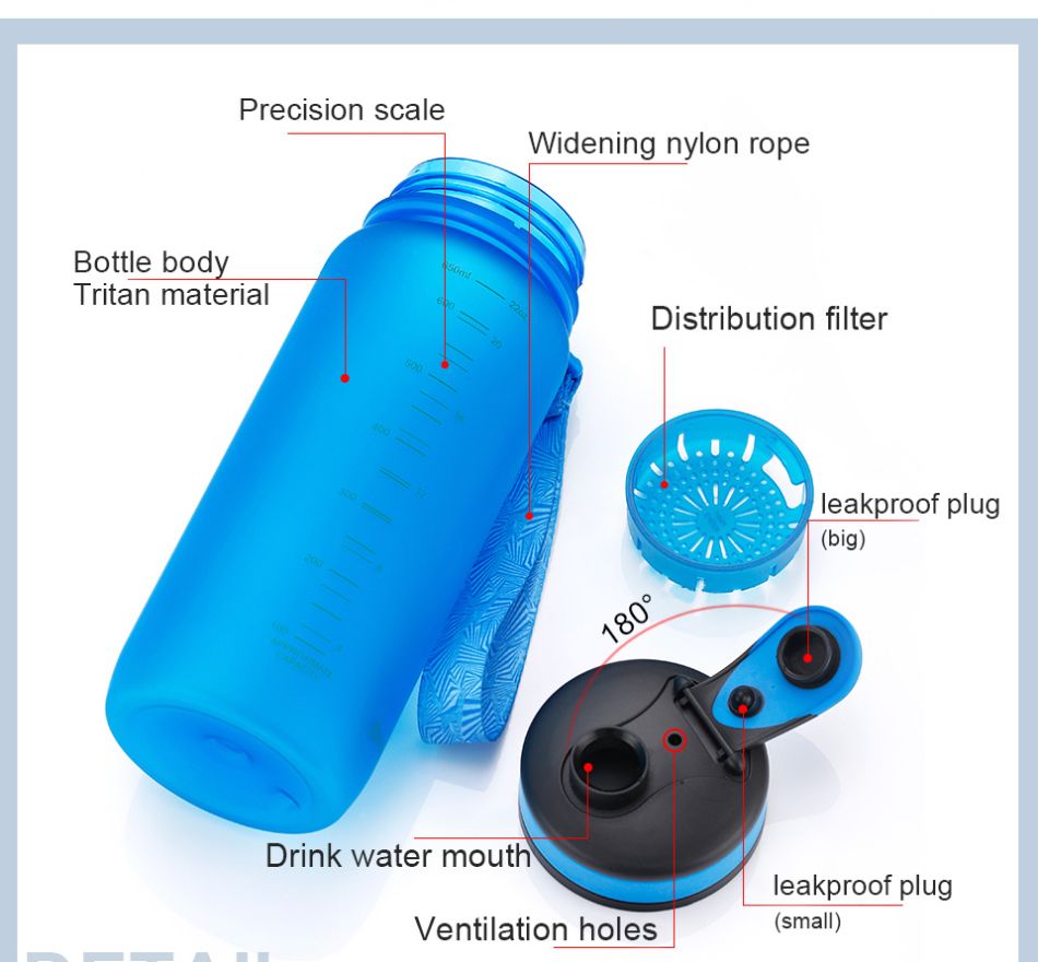 800ml UZSPACE ಟ್ರೈಟಾನ್ BPA ಫ್ರೀ3