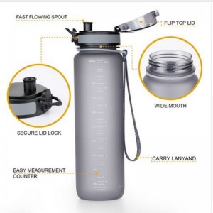 500ml UZSPACE Tritan BPA mentes sport vizes palack 500ml műanyag