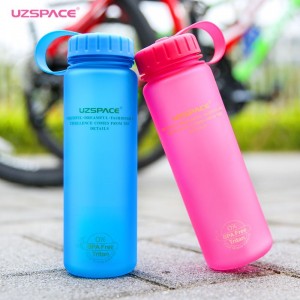 500 ml UZSPACE Непропусклива пластмасова бутилка за вода без тритан BPA