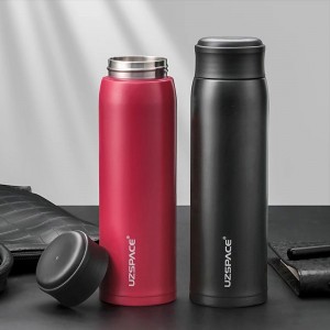 500ml UZSPACE 316 Double Wall Stainless Steel Insulated Water Bottle