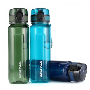 500ml UZSPACE Tritan BPA Free LFGB vlastní plastová láhev na vodu BPA Fre láhev na vodu