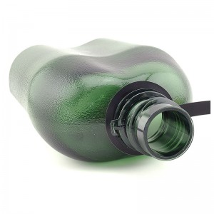 500 ml UZSPACE Plastikowa butelka na wodę Tritan Army, wolna od BPA