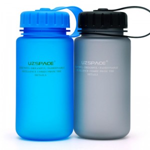 350 მლ UZSPACE Tritan BPA უფასო წყლის ბოთლები სარეკლამო პლასტიკური