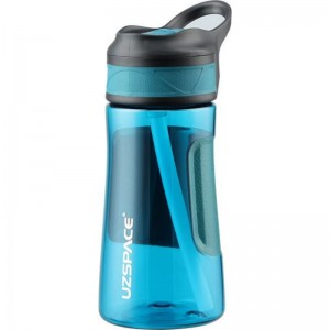 460 ml UZSPACE vannflaske BPA-fri plast med sugerør for sport