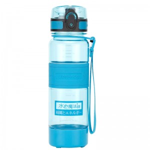 440ml UZSPACE Cangkir Minum Berkualitas Tinggi Tritan BPA Gratis Botol Air Plastik Transparan Anti Bocor