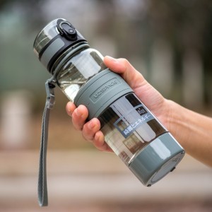 440ml UZSPACE High Quality Drinking Cup Tritan BPA Free Leakproof Transparent Plastic Water Bottle