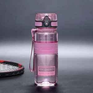 650ml UZSPACE Bán chạy nhất Tritan Co-polyester BPA Free Leakproof Clear Tumbler Chai nước bằng nhựa
