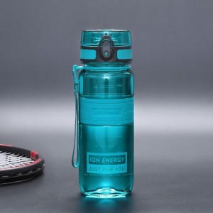 650 ml UZSPACE best-seller Tritan co-polyester sans BPA étanche clair gobelet bouteille d'eau en plastique
