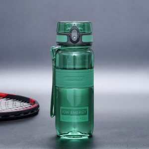 650ml UZSPACE Tritan Co-polyester ที่ขายดีที่สุด BPA ฟรี Leakproof Clear Tumbler ขวดน้ำพลาสติก