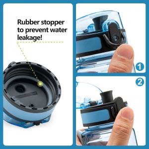 300ml အရည်အသွေးမြင့် Drinkware Tritan Eco-friendly BPA Free ပလပ်စတစ်ပုလင်း ရေ