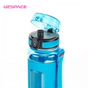 Botella de agua de plástico sin BPA UZSPACE de 700 ml con infusor