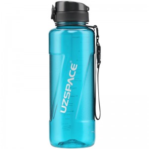 Bottiglia d'acqua per sport potabile in plastica con logo personalizzato gratuito UZSPACE Tritan da 1500 ml Tritan BPA